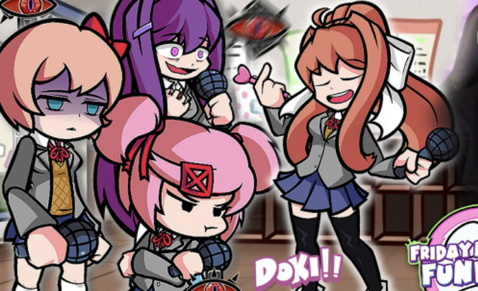 FNF: Doki Doki Takeover Game Online Play For Free